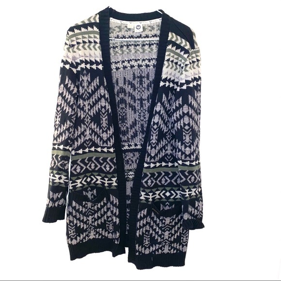 Roxy xs cardigan boho aztec western sweater - Picture 1 of 3